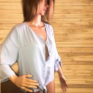 Chico’s Baby Blue Blouse.